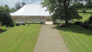 Marquee in a garden