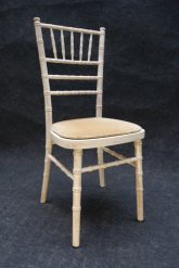 Chivary limewash chair with sand cushion