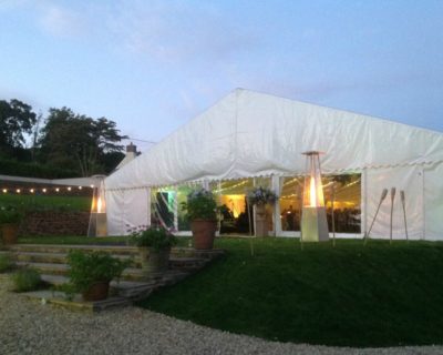 15m frame marquee entrance
