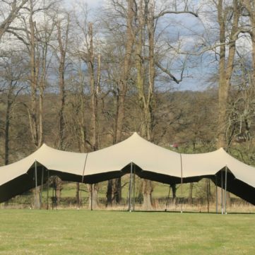 Floating Stretch Marquee with corners down