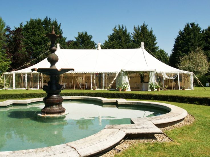 Traditional Marquee in Beautiful Garden