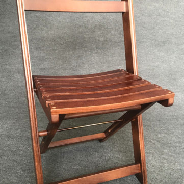 wooden folding chair dark antique