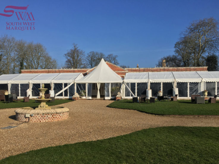 Chinese hat pagoda with clearspan marquee