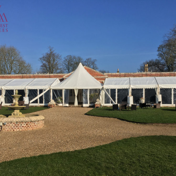 Chinese hat pagoda with clearspan marquee