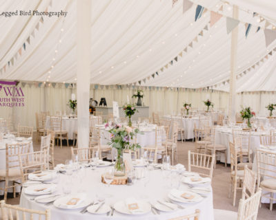 Traditional Style marquee with bunting A Tall Long Legged Bird’