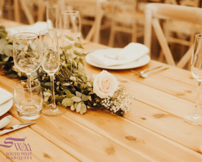 vintage trestle with rose