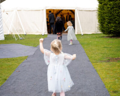 sailcloth ceremony marquee walkway
