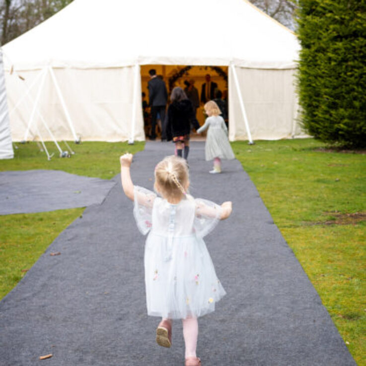 sailcloth ceremony marquee walkway