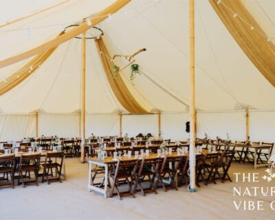 Sailcloth marquee interior