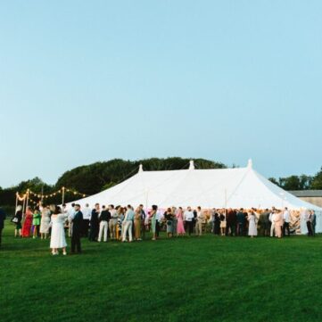 Marquee wedding reception