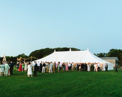 Marquee wedding reception