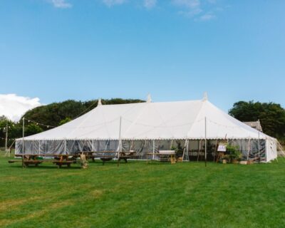 Wedding marquee exterior