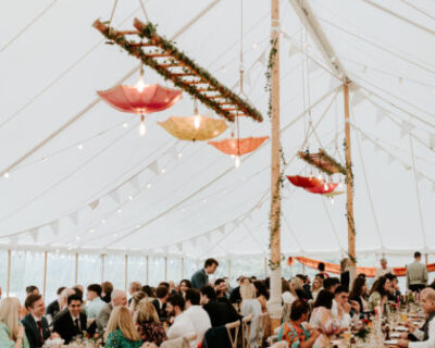 Traditional style marquee interior with Decoration