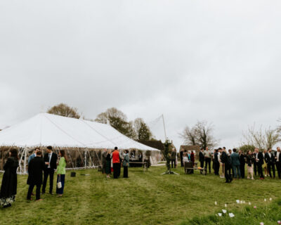 Traditional style marquee Exterior daytime