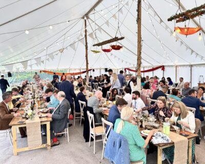 Marquee wedding interior