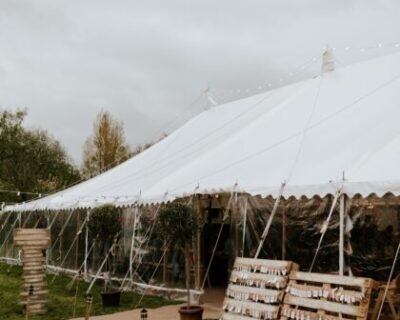 Wedding marquee exterior