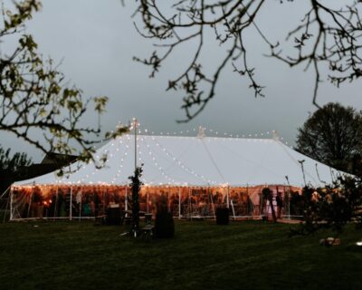 Wedding marquee exterior