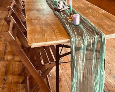 Rustic Table with runner