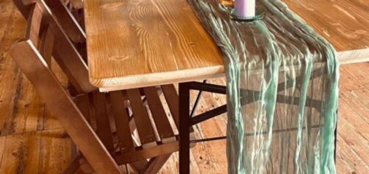Rustic Table with runner