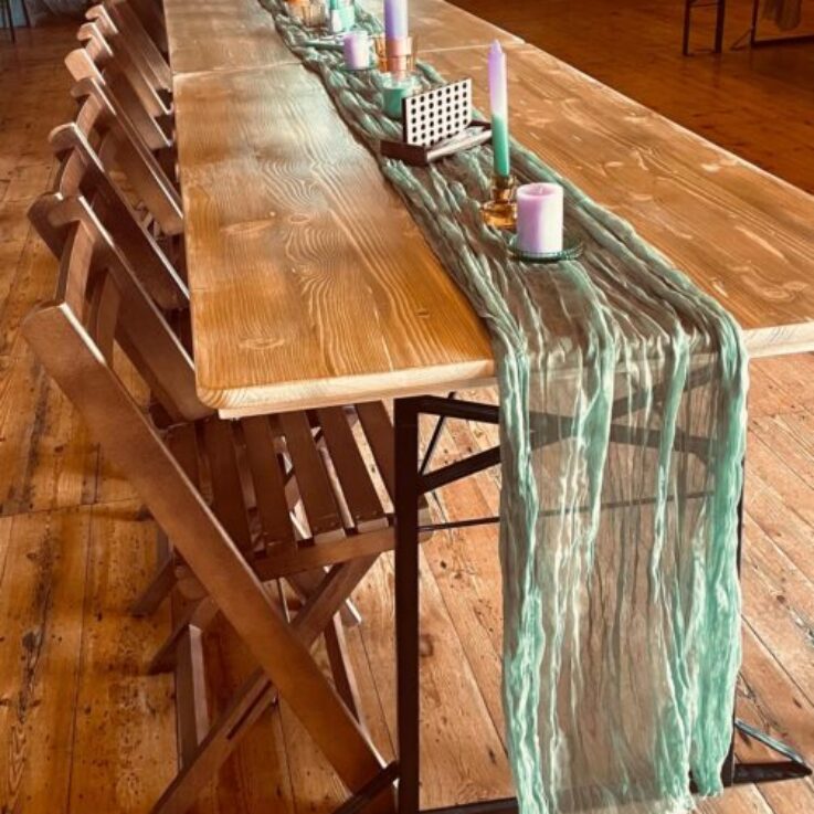 Rustic Table with runner