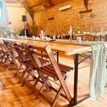 Rustic Trestle table