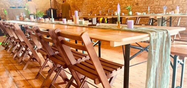 Rustic Trestle table