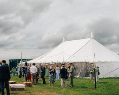 Traditional marquee 12m x15m windows down